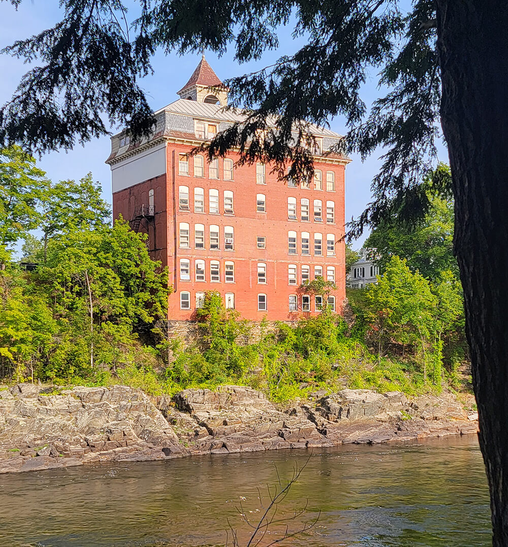 River view of Skowhegan office building